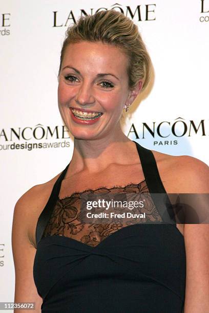 Elize du Toit during Lancome Colour Design Awards - Arrivals at The Ex-Saatchi Gallery in London, Great Britain.