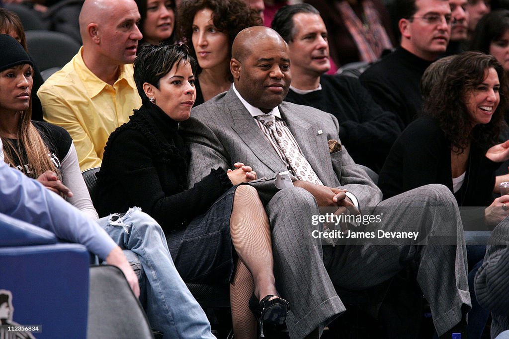 Celebrities Attend Milwaukee Bucks vs. New York Knicks Game - December 9, 2006