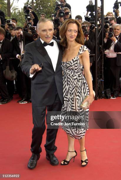 Dennis Hopper and wife Victoria Duffy during 2005 Cannes Film Festival - "Lemming" Premiere in Cannes, France.