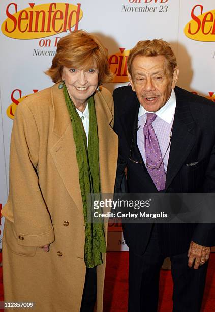 Anne Meara and husband Jerry Stiller during "Seinfeld" First 3 Seasons Released on DVD at Rainbow Room in New York City, New York, United States.