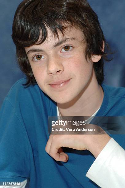 Skandar Keynes during "The Chronicles of Narnia: The Lion, the Witch and the Wardrobe" Press Conference with James McAvoy, Andrew Adamson, George...