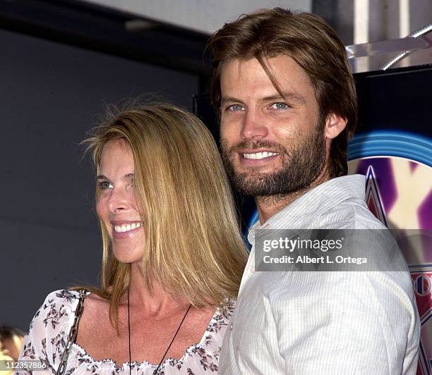 Catherine Oxenberg & Casper Van Dien during Michael York Honored with a Star on the Hollywood Walk of Fame for His Achievements in Film at Hollywood...