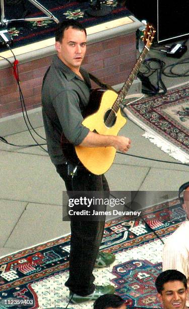 Dave Matthews during Dave Matthews Band Performs on the Roof of the Ed Sullivan Theatre for "The Late Show with David Letterman" - July 15, 2006 at...