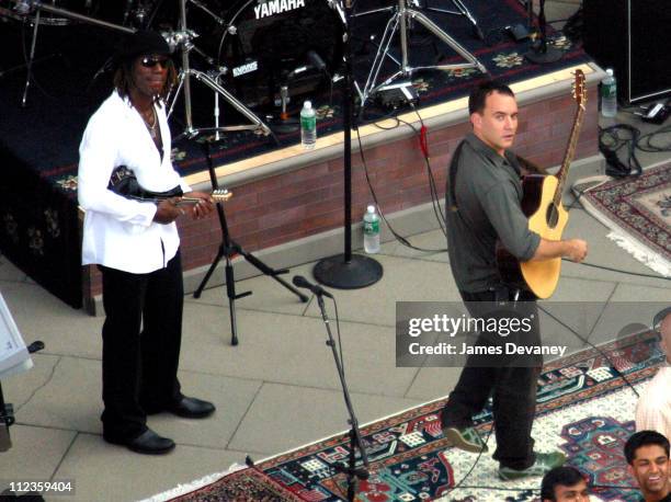 Dave Matthews Band during Dave Matthews Band Performs on the Roof of the Ed Sullivan Theatre for "The Late Show with David Letterman" - July 15, 2006...