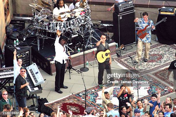 Dave Matthews Band during Dave Matthews Band Performs on the Roof of the Ed Sullivan Theatre for "The Late Show with David Letterman" - July 15, 2006...