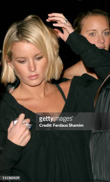 Davinia Taylor during Christina Aguilera's After-Show Party Following London Performance at Cafe Royal in London, United Kingdom.