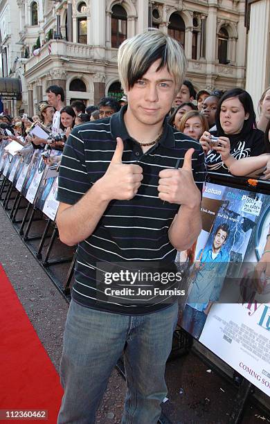 James Bourne during "Just My Luck" - London Charity Premiere - Inside Arrivals at Vue West End in London, Great Britain.