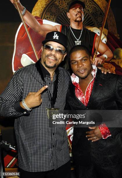 Ice-T and Kehinde Wiley during 2005 VH1 Hip Hop Honors - Pre-Party at Splashlight Studios in New York City, New York, United States.