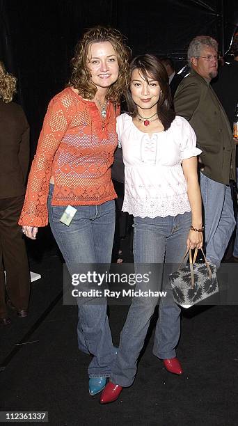 Lisa Lankes and Ming-Na during Alison Eastwood celebrates launch of her new clothing line "Eastwood Ranch" with Presenting Sponsors Vanity Fair,...