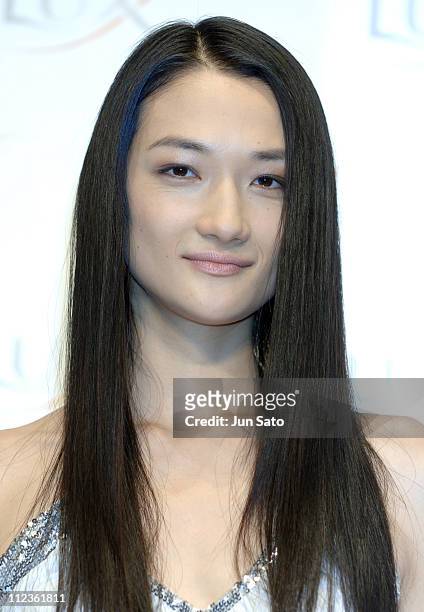 Ai Tominaga during Lux Super Damage Repair Shampoo TV Commercial Launch with Ai Tominaga - Press Conference at MODAPOLITICA in Tokyo, Japan.