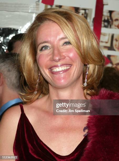 Emma Thompson during "Love Actually" New York Premiere at Ziegfeld Theatre in New York City, New York, United States.