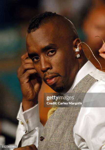Sean "P. Diddy" Combs during 2004 Republican National Convention - Day 4 - Inside at Madison Square Garden in New York City, New York, United States.
