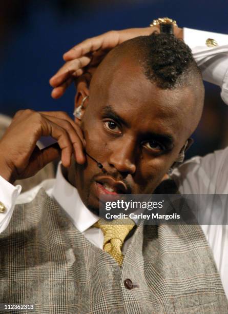 Sean "P. Diddy" Combs during 2004 Republican National Convention - Day 4 - Inside at Madison Square Garden in New York City, New York, United States.
