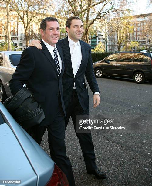 Dale Winton and David Walliams during Matt Lucas and Kevin McGee Civil Partnership Ceremony - December 17, 2006 at Home House in London, Great...