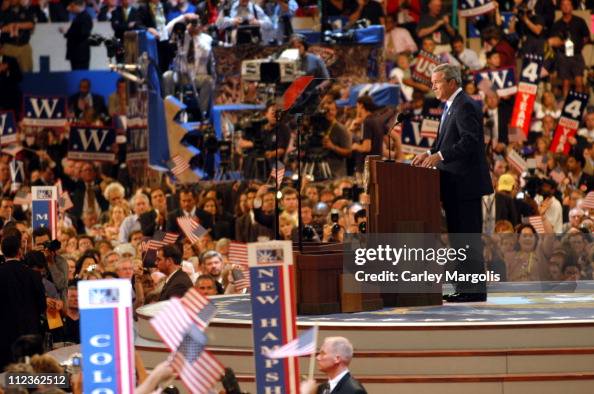 President George W. Bush during 2004 Republican National Convention ...