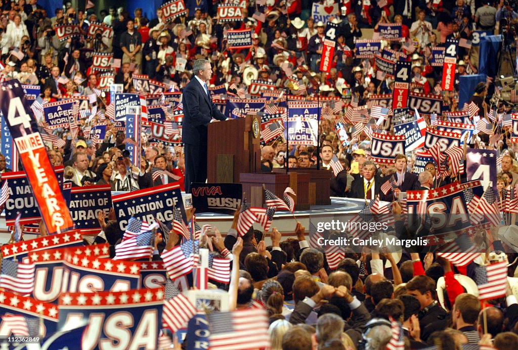 President George W. Bush during 2004 Republican National Convention ...