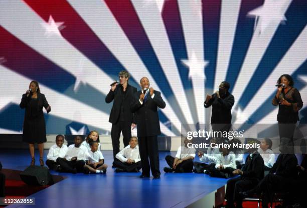 Donnie McClurkin during 2004 Republican National Convention - Day 4 - Inside at Madison Square Garden in New York City, New York, United States.