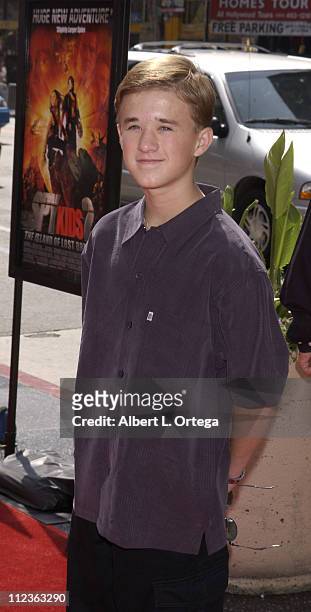 Haley Joel Osment during "Spy Kids 2: The Island Of Lost Dreams" Premiere at Grauman's Chinese Theatre in Hollywood, California, United States.