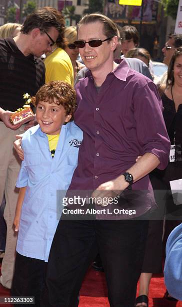 Daryl Sabara and Steve Buscemi during "Spy Kids 2: The Island Of Lost Dreams" Premiere at Grauman's Chinese Theatre in Hollywood, California, United...