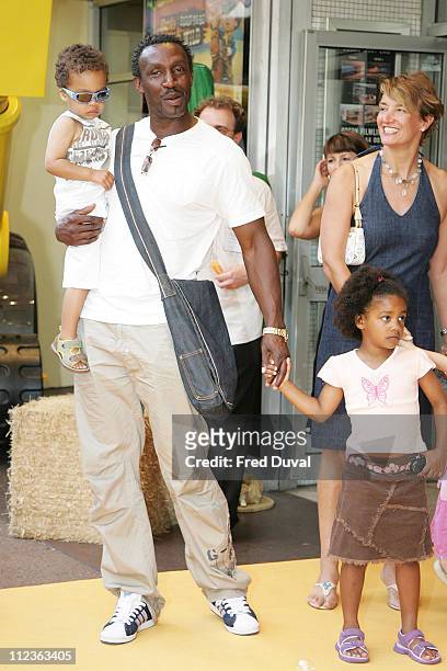 Lindford Christie and family during Bob The Builder "Built To Be Wild" London Premiere - Outside Arrivals at Odeon West End in London, Great Britain.