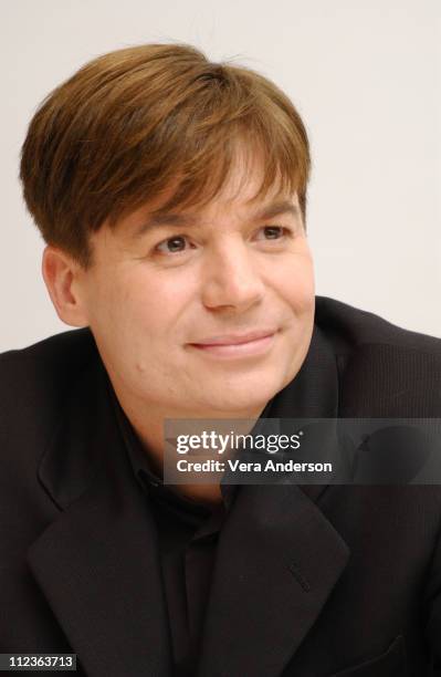 Mike Myers during "The Cat in the Hat" Press Conference with Mike Myers, Dakota Fanning, Kelly Preston and Spencer Breslin at Four Seasons Hotel in...