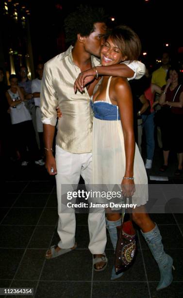 Shakara Ledard Jacob and Ralph Jacob during Playboy and Michelob Light Celebrate "A Midsummer Night's Platinum Dream" at Playboy in New York City,...