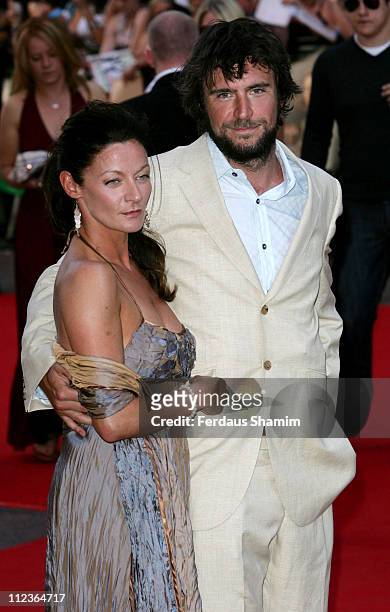 Jack Davenport and Michelle Gomez during "Pirates of The Caribbean 2: Dead Man's Chest" London Premiere at Odeon Leicester Square in London, Great...