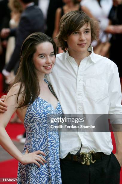 Anna Popplewell and William Moseley during "Pirates of The Caribbean 2: Dead Man's Chest" London Premiere at Odeon Leicester Square in London, Great...