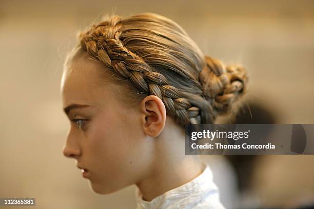 Backstage at Bottega Veneta - Fall/Winter 2007 during Milan Fashion Week Fall/Winter 2007 - Bottega Veneta - Backstage in Milan, Milan, Italy.