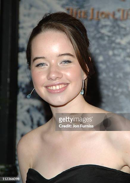 Anna Popplewell during "The Chronicles of Narnia: The Lion, The Witch and the Wardrobe" London Premiere - Inside Arrivals at Royal Albert Hall in...