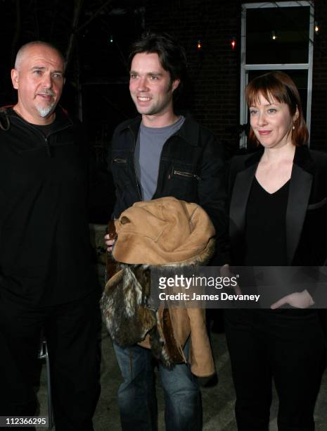 Peter Gabriel, Rufus Wainwright and Suzanne Vega during A Benefit Concert Hosted by Peter Gabriel at 38 East 1st Street in New York City, New York,...