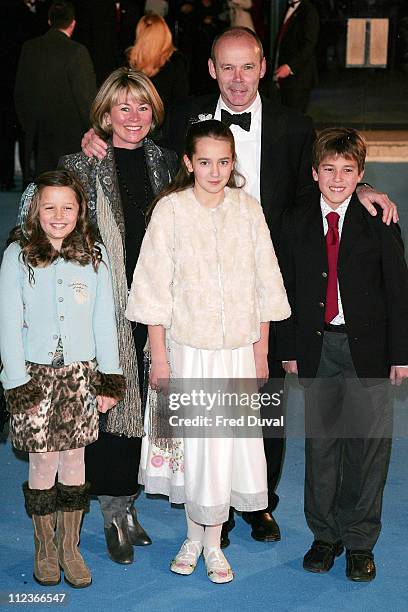 Clive Woodward and family during "The Chronicles of Narnia: The Lion, The Witch and the Wardrobe" London Premiere at Royal Albert Hall in London,...