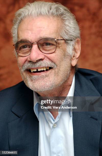 Omar Sharif during "Monsieur Ibrahim" Press Conference with Omar Sharif at Regent Beverly Wilshire Hotel in Beverly Hills, California, United States.
