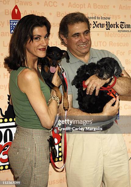 Wendie Malick and Dan Lauria during Broadway Barks 8 at Shubert Alley in New York City, New York, United States.