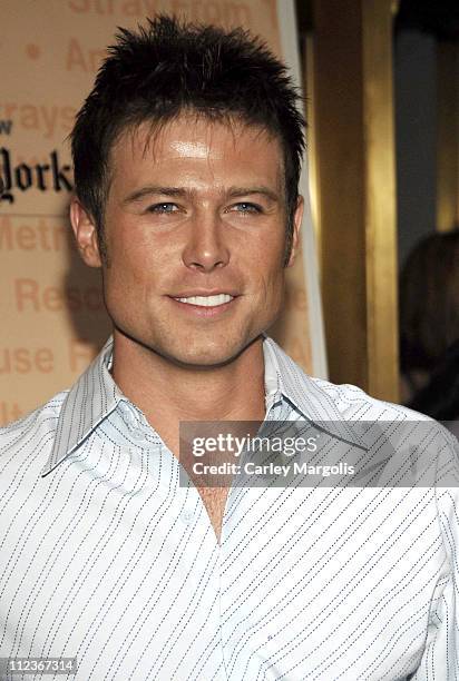 Jacob Young during Broadway Barks 8 at Shubert Alley in New York City, New York, United States.