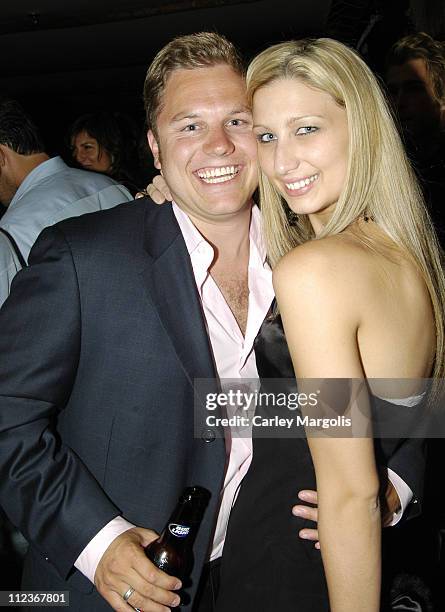 Chris Shelton of "The Apprentice 3" and guest during Celebrities in Town for UpFronts Attend Bunny Chow Tuesdays at Cain - May 17, 2005 at Cain in...