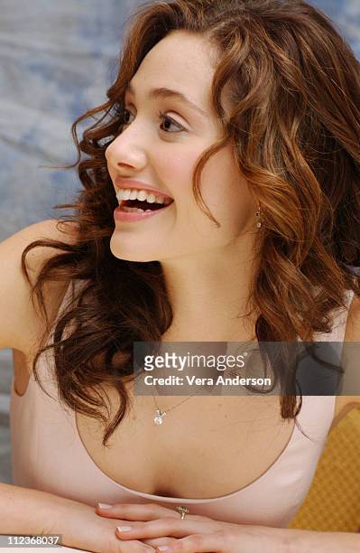 Emmy Rossum during "The Phantom of the Opera" Press Conference with Emmy Rossum, Gerard Butler, Joel Schumacher, Minnie Driver and Patrick Wilson at...