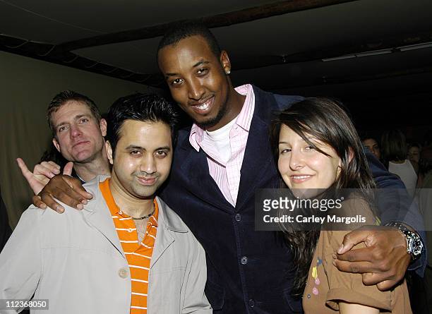 Seth Bandi, Daniel of Vibe and guest during Celebrities in Town for UpFronts Attend Bunny Chow Tuesdays at Cain - May 17, 2005 at Cain in New York...