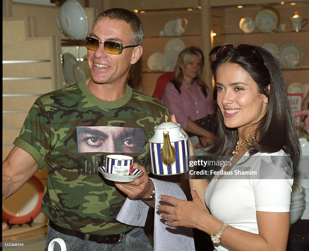 Salma Hayek Opens Harrods Sale