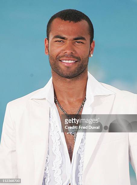 Ashley Cole during Cheryl Tweedy and Ashley Cole - Lottery Photocall at Jasmine Studios in London, Great Britain.