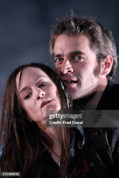 Holly Hunter and Gordon MacDonald during "By The Bog Of Cats" - Photocall in London, Great Britain.