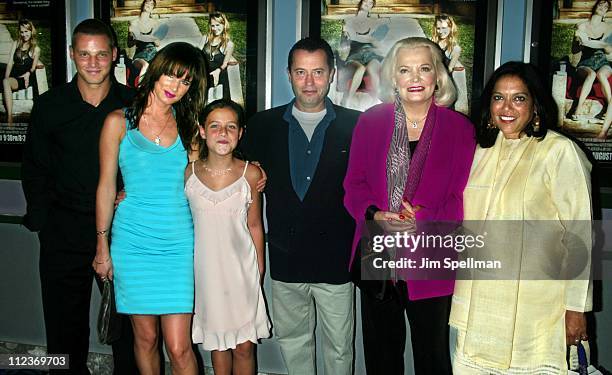 Justin Chambers, Juliette Lewis, Jolie Peters, Colin Callender, President of HBO Films, Gena Rowlands & director Mira Nair