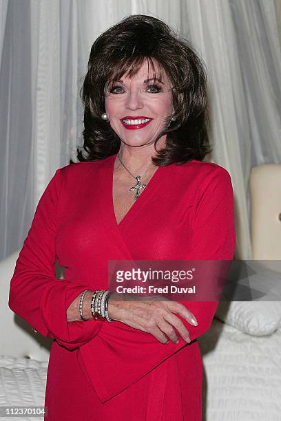 Joan Collins during "An Evening with Joan Collins" Press Launch and Photocall at Tantra club 62 Kingly Street in London, Great Britain.