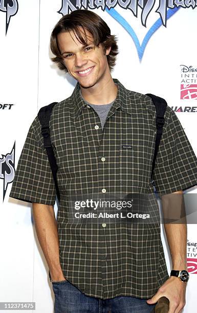 Jared Padalecki during "Kingdom Hearts" Video Game Pre-Launch Party at W Hotel in Westwood, California, United States.