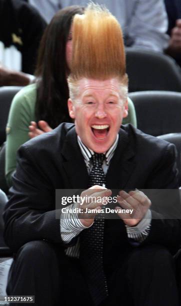 Bello Nock during Celebrities Attend Philadelphia 76ers vs New York Knicks Game - April 4, 2007 at Madison Square Garden in New York City, New York,...