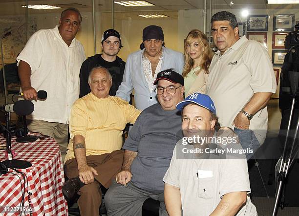 Joe Causi, Robert Iler, "Little" Steven Van Zandt, Maureen Van Zandt and Vincent Pastore, front row: Joe Rigano, John "ChaCha" Ciarcia and Uncle...