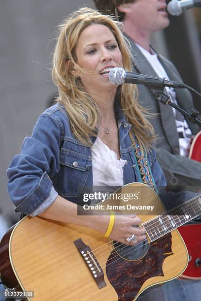 Sheryl Crow during Sheryl Crow Performs on "The Today Show" Summer Concert Series - April 23, 2004 at NBC Studios, Rockefeller Plaza in New York...