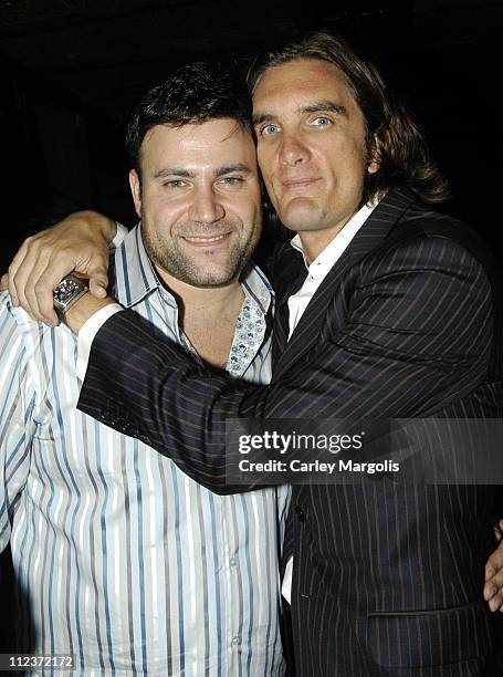 Greg Link and Jamie Mulholland of Cain during Celebrities in Town for UpFronts Attend Bunny Chow Tuesdays at Cain - May 17, 2005 in New York City,...