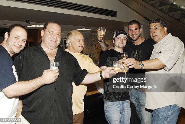 Louis Lombardi, Joe Rigano, Robert Iler and Vincent Pastore