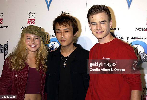 Hayden Panettiere, Tetsuya Nomura and David Gallagher